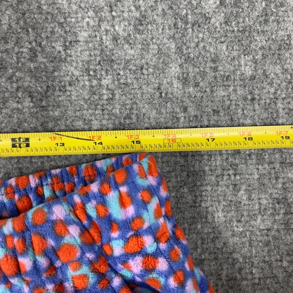 Nike Fleece Shorts Mens XL Blue Orange Polka Dot Sportswear Drawstring